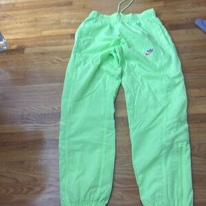 Neon track pants